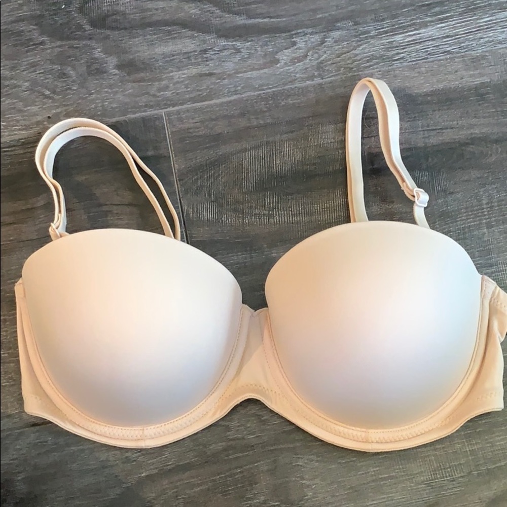 Victoria secret pink strapless bra 34c